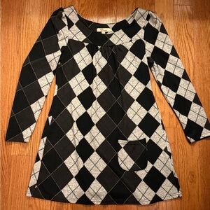 Aryeh Anthropologie Argyle Mini Dress